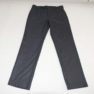 Michael Kors Men's Dress Pants 34 x 32 NWT Charcoal Gray Flat Front Slacks MK